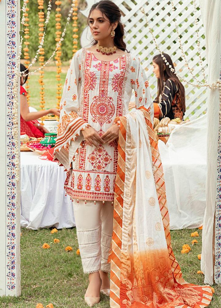 Sunehri Shaam By Al Zohaib Embroidered Jacquard Suits Unstitched 3 Piece AZ22SS 07 - Luxury Collection