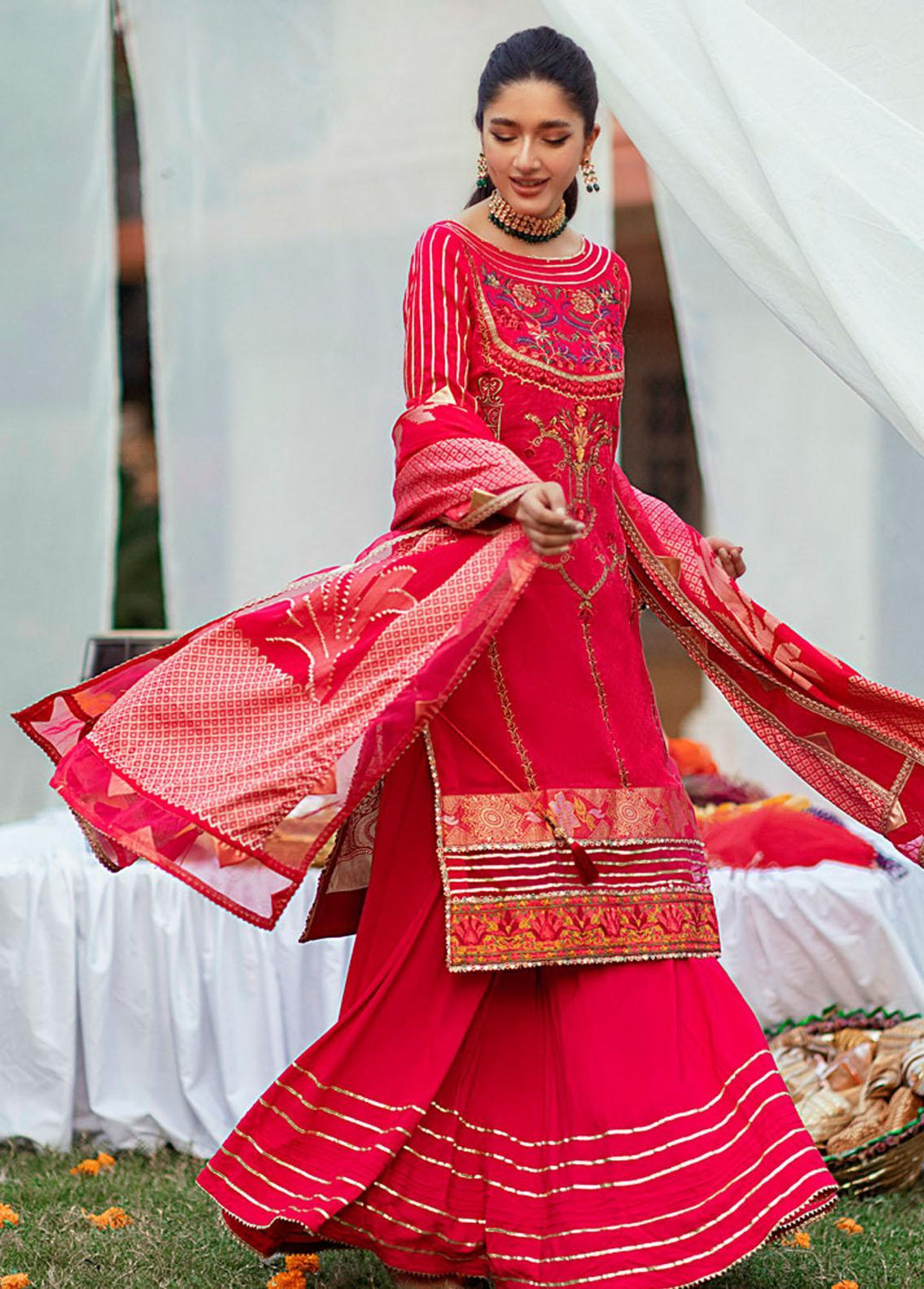 Sunehri Shaam By Al Zohaib Embroidered Jacquard Suits Unstitched 3 Piece AZ22SS 08 - Luxury Collection