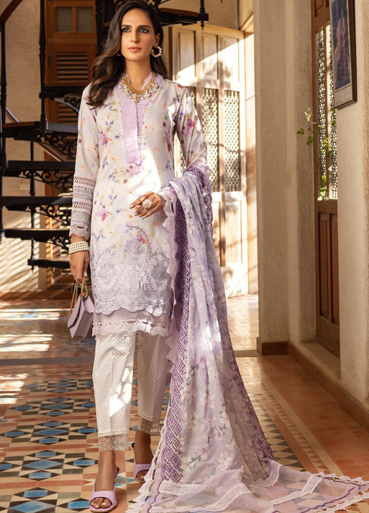Al Zohaib Embroidered Lawn Suits Unstitched 3 Piece AZ22SNB D-1-A - Summer Collection