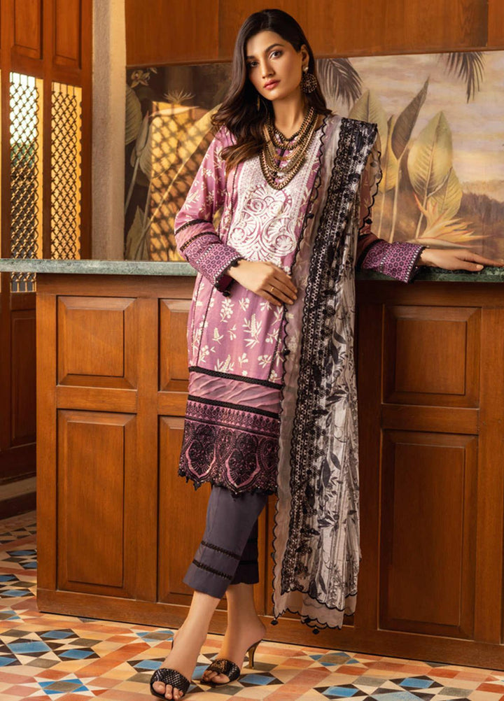 Al Zohaib Embroidered Lawn Suits Unstitched 3 Piece AZ22SNB D-2-A - Summer Collection