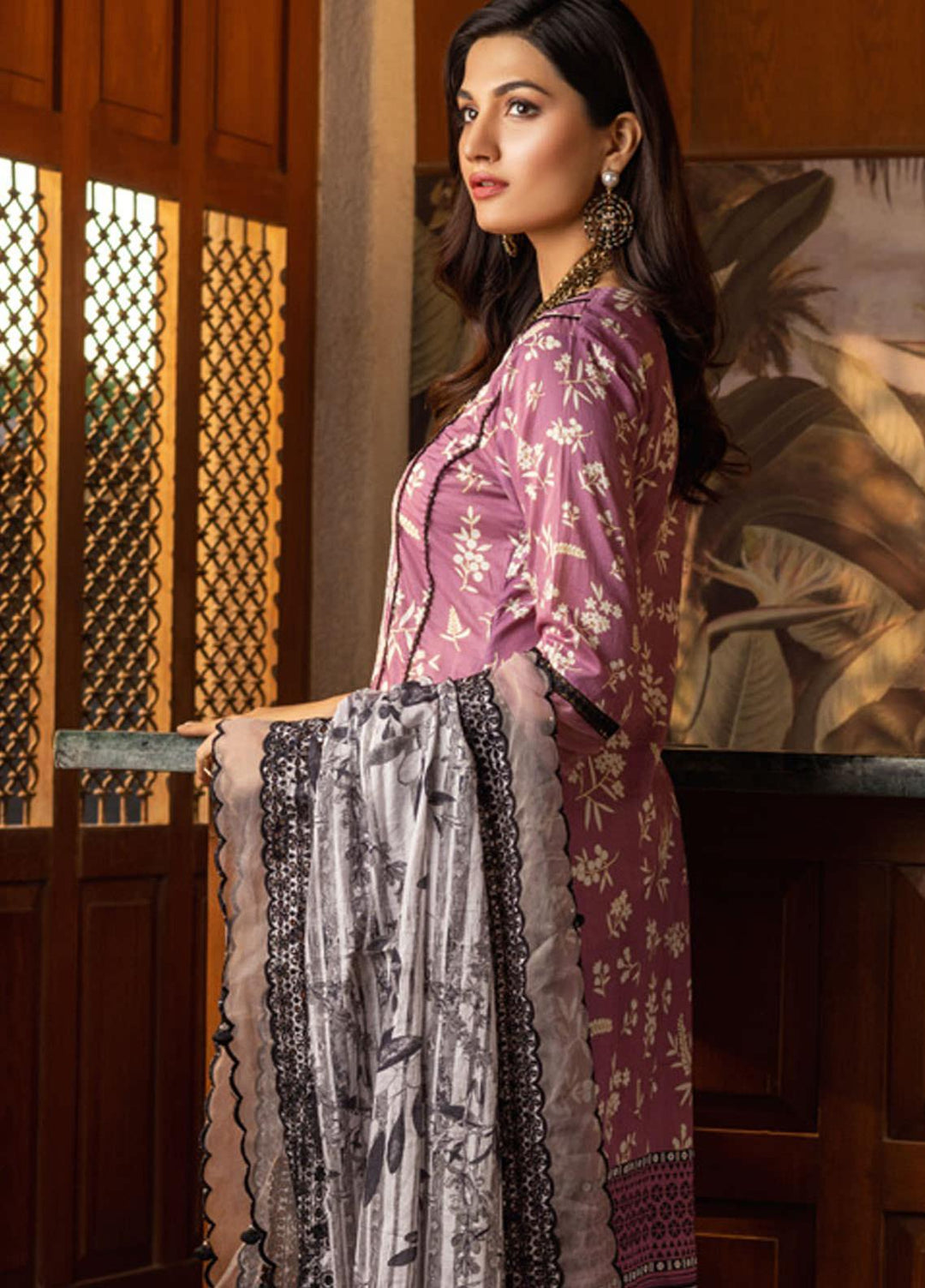 Al Zohaib Embroidered Lawn Suits Unstitched 3 Piece AZ22SNB D-2-A - Summer Collection