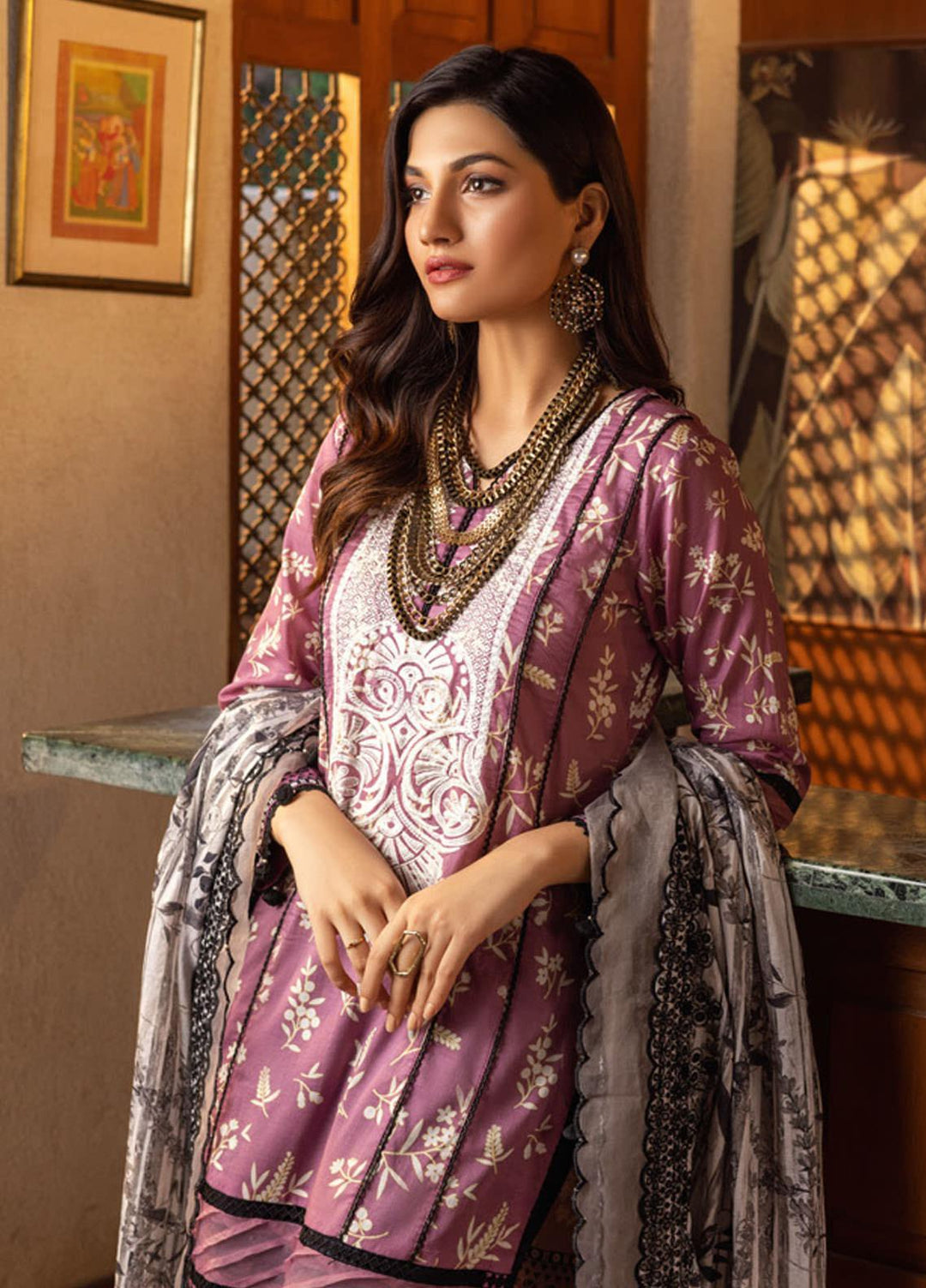 Al Zohaib Embroidered Lawn Suits Unstitched 3 Piece AZ22SNB D-2-A - Summer Collection