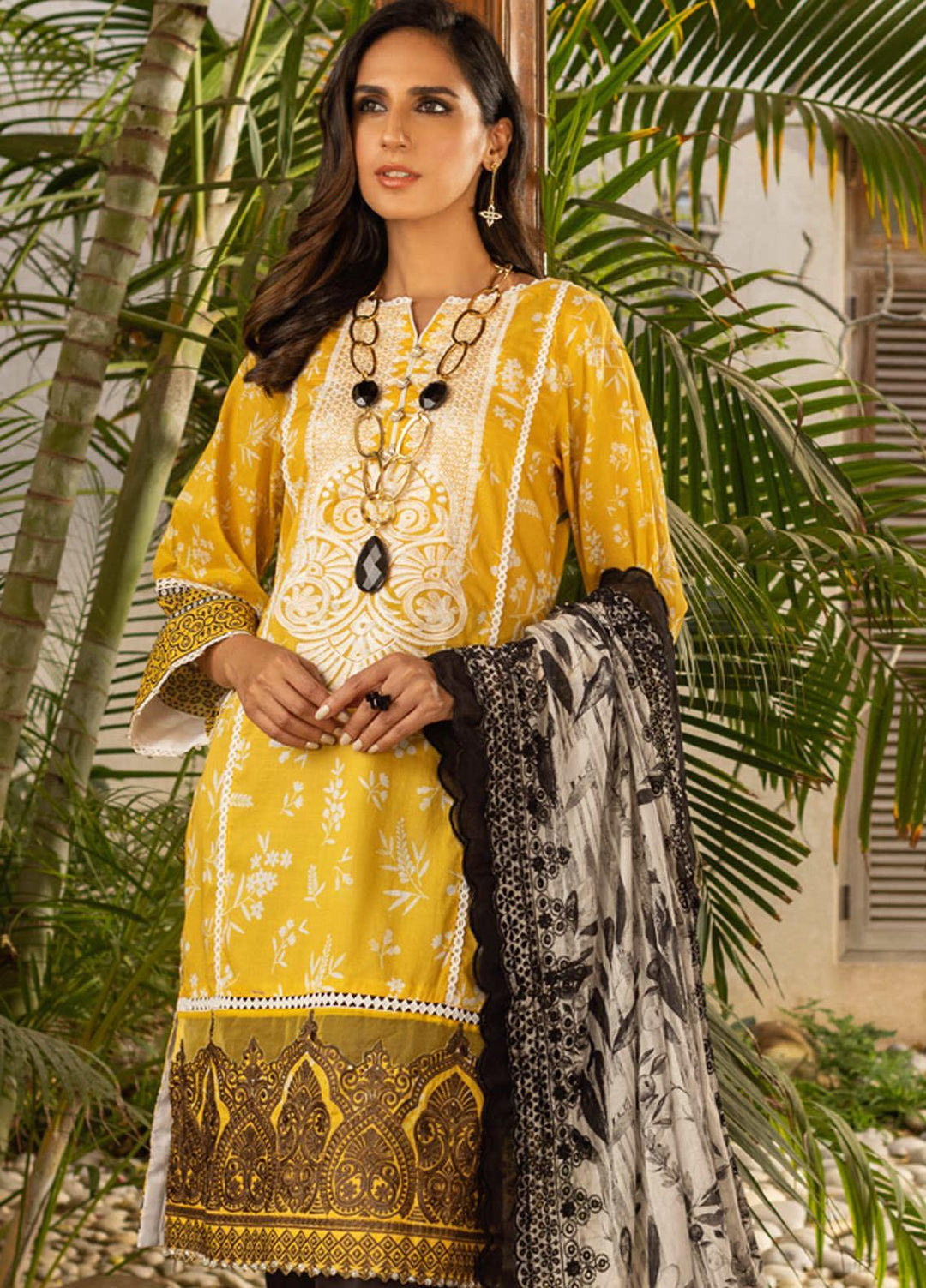 Al Zohaib Embroidered Lawn Suits Unstitched 3 Piece AZ22SNB D-2-B - Summer Collection