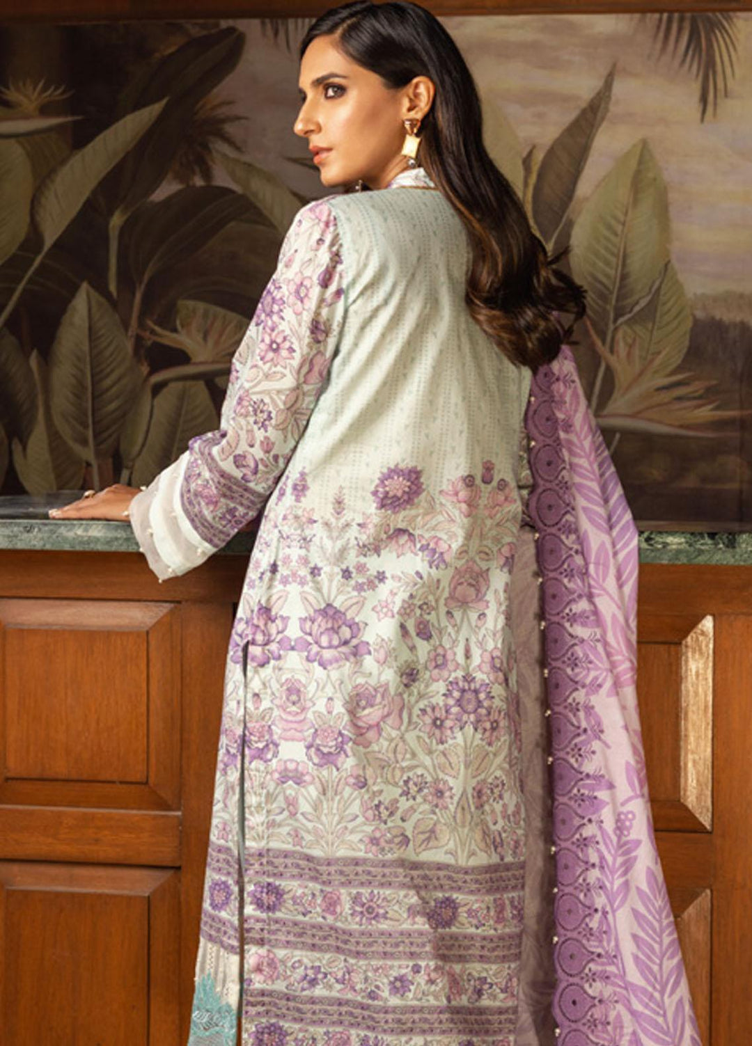 Al Zohaib Embroidered Lawn Suits Unstitched 3 Piece AZ22SNB D-3-B - Summer Collection