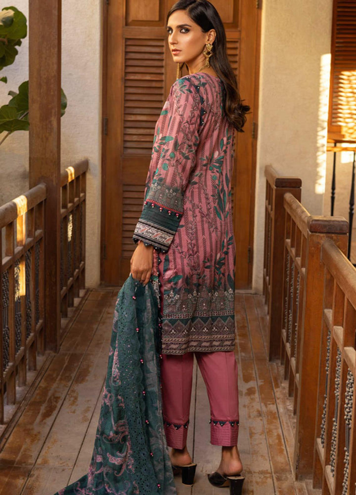 Al Zohaib Embroidered Lawn Suits Unstitched 3 Piece AZ22SNB D-5-B - Summer Collection