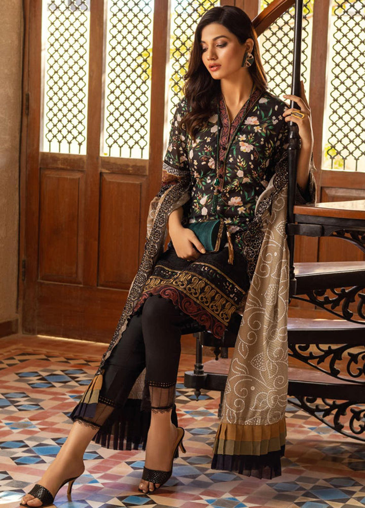 Al Zohaib Embroidered Lawn Suits Unstitched 3 Piece AZ22SNB D-6-A - Summer Collection