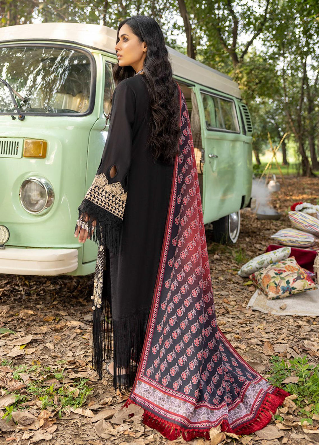 Wintry Breeze By Al Zohaib Embroidered Khaddar Suits Unstitched 3 Piece AZ22WB 01 - Winter Collection