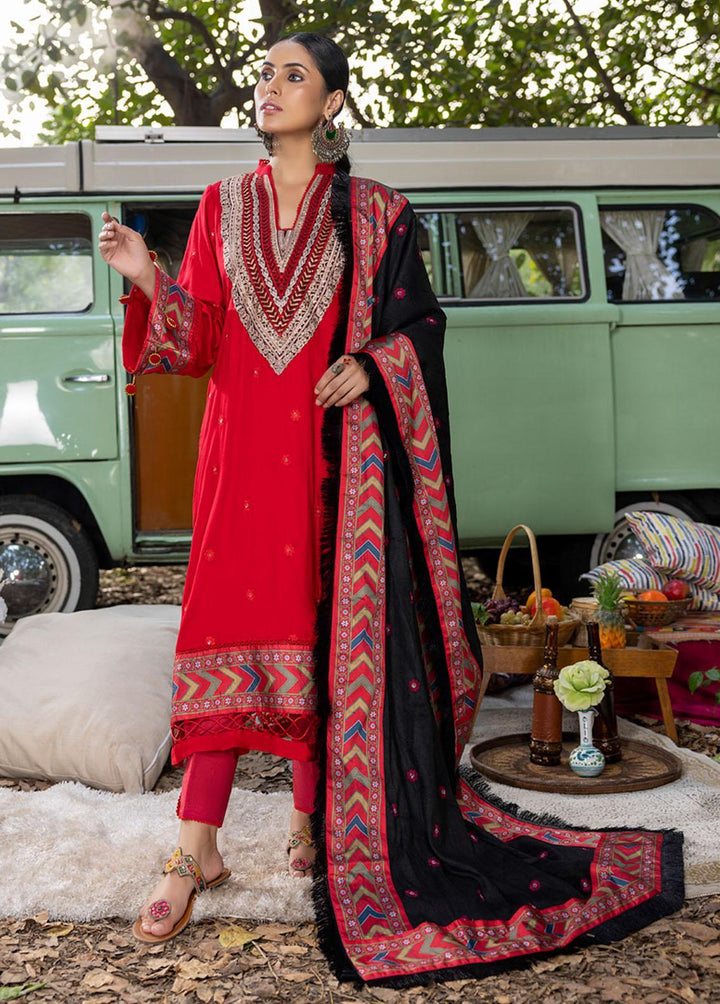 Wintry Breeze By Al Zohaib Embroidered Cottel Linen Suits Unstitched 3 Piece AZ22WB 02 - Winter Collection