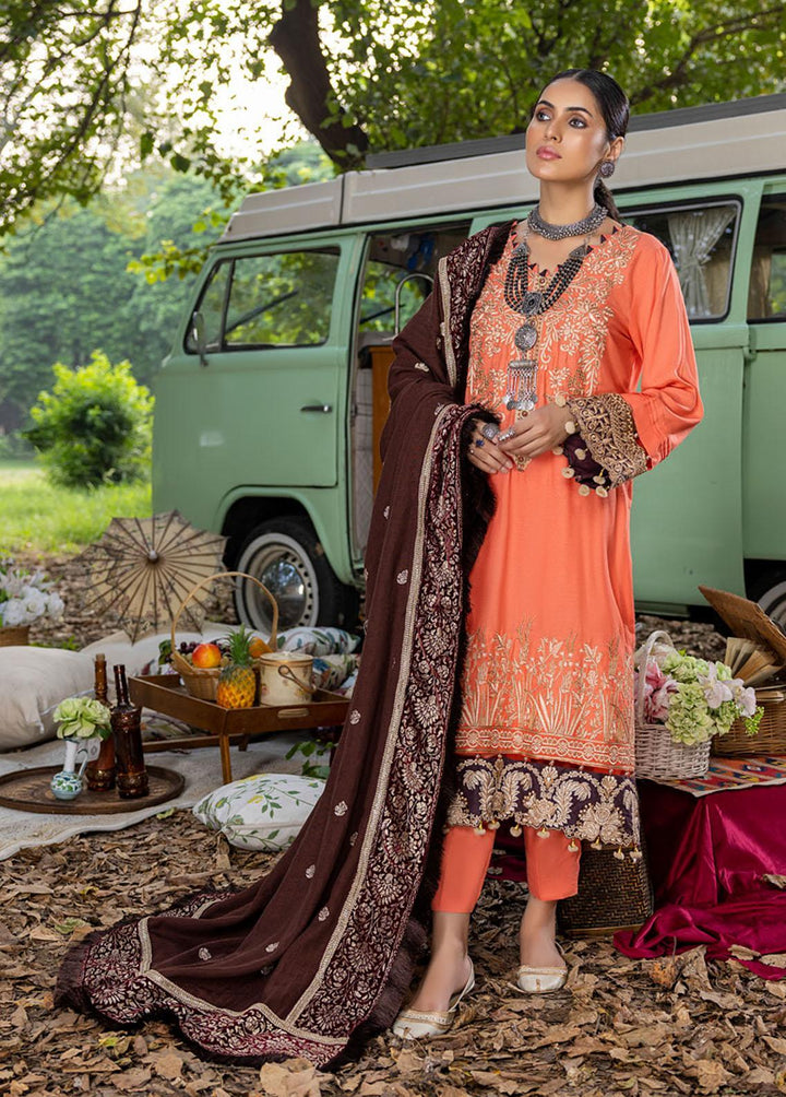 Wintry Breeze By Al Zohaib Embroidered Linen Suits Unstitched 3 Piece AZ22WB 04 - Winter Collection