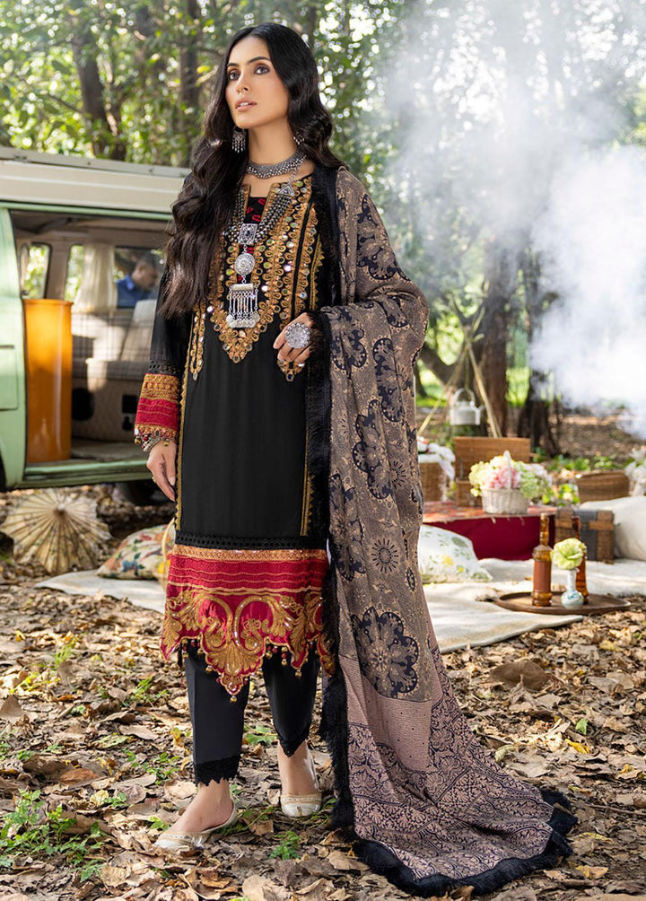 Wintry Breeze By Al Zohaib Embroidered Cottel Linen Suits Unstitched 3 Piece AZ22WB 05 - Winter Collection