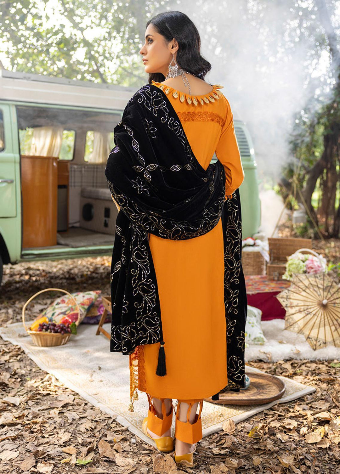 Wintry Breeze By Al Zohaib Embroidered Linen Suits Unstitched 3 Piece AZ22WB 06 - Winter Collection