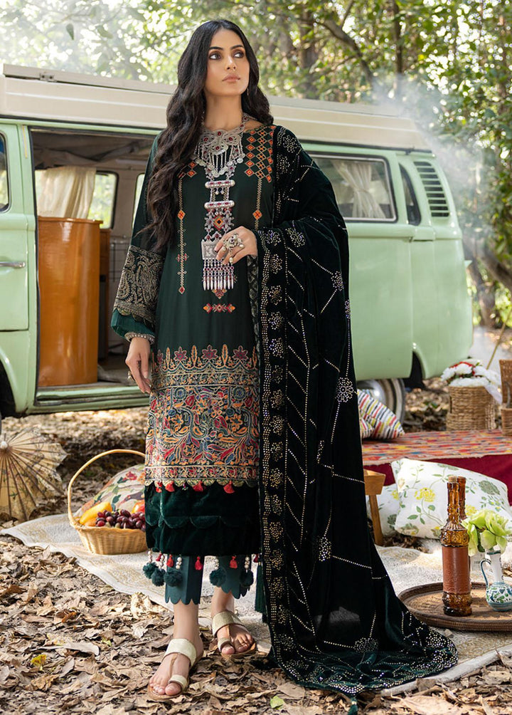 Wintry Breeze By Al Zohaib Embroidered Khaddar Suits Unstitched 3 Piece AZ22WB 08 - Winter Collection