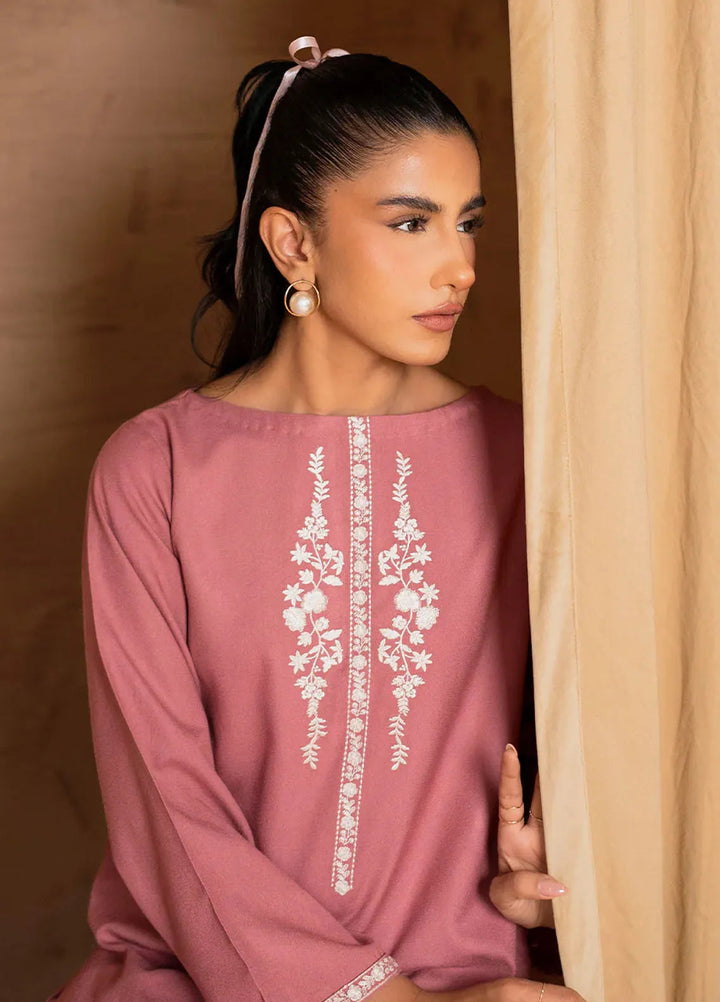 Alaia by Muraad Pret Embroidered Alpine Peach 2 Piece Suit Arisa