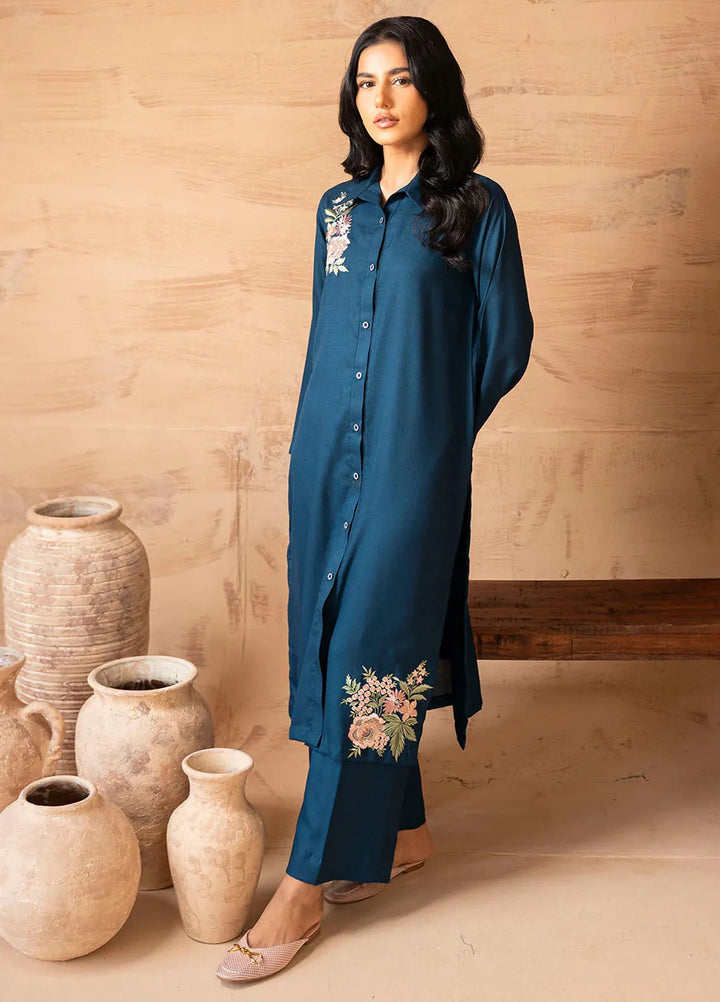 Alaia by Muraad Pret Embroidered Alpine Peach 2 Piece Suit Avery