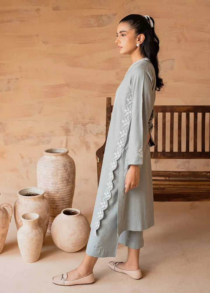 Alaia by Muraad Pret Embroidered Alpine Peach 2 Piece Suit Ayra