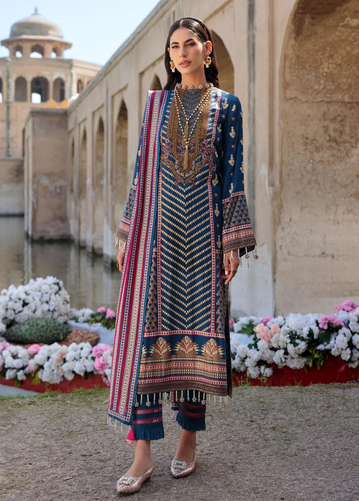 Alannah By Emaan Adeel Embroidered Lawn Suits Unstitched 3 Piece EA22A AL-01 - Festive Collection