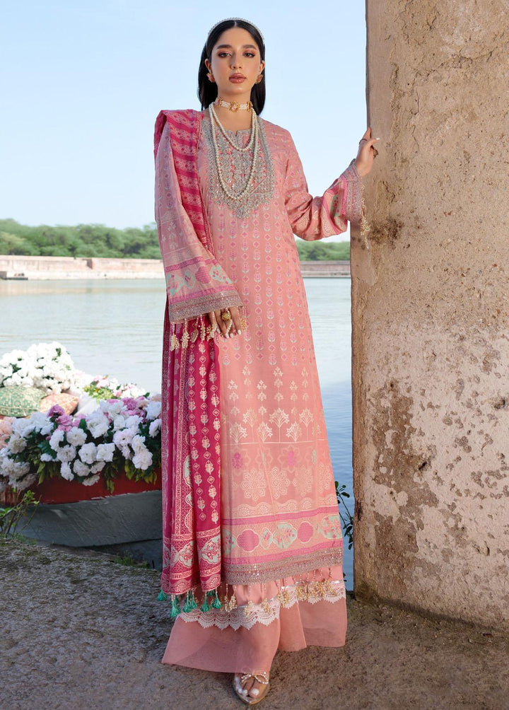 Alannah By Emaan Adeel Embroidered Lawn Suits Unstitched 3 Piece EA22A AL-02 - Festive Collection