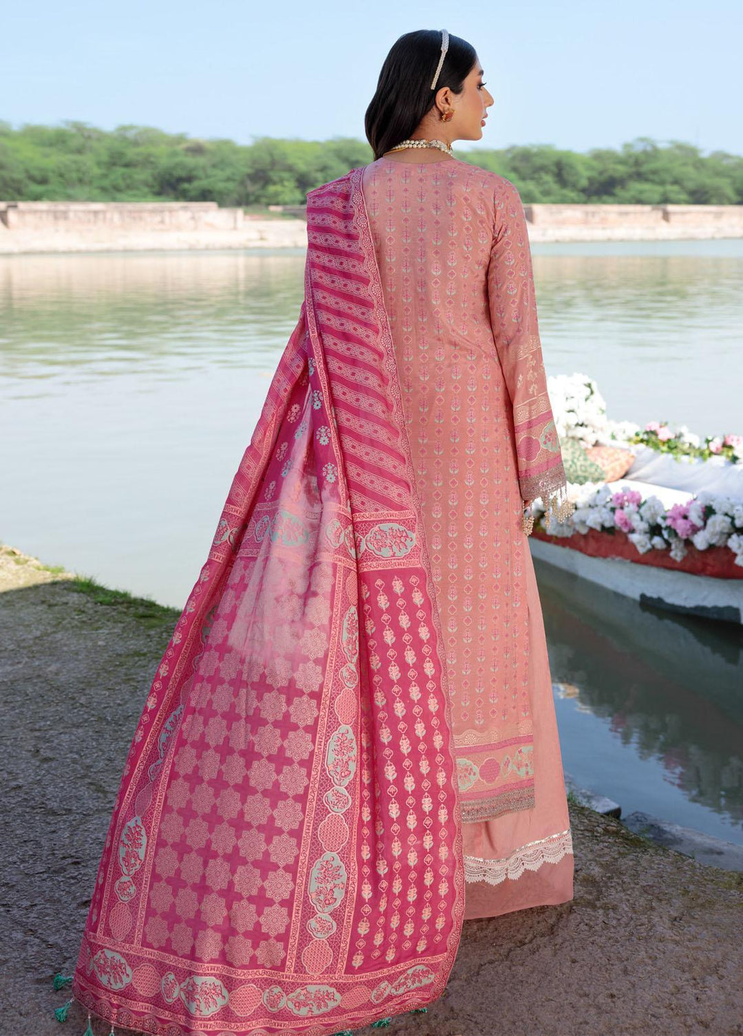 Alannah By Emaan Adeel Embroidered Lawn Suits Unstitched 3 Piece EA22A AL-02 - Festive Collection