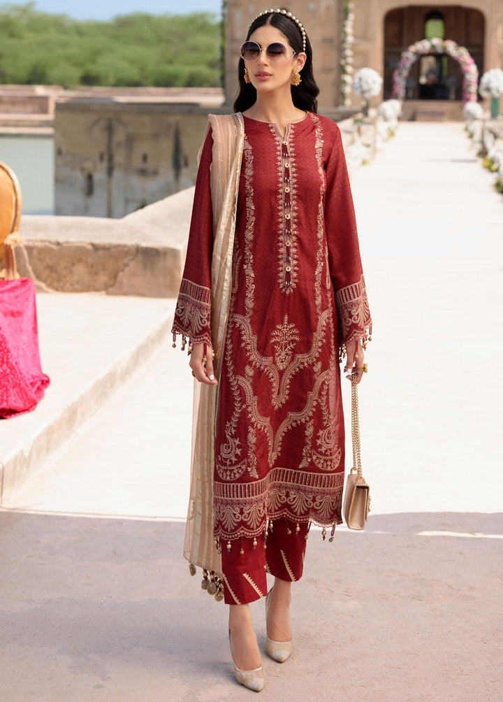 Alannah By Emaan Adeel Embroidered Lawn Suits Unstitched 3 Piece EA22A AL-03 - Festive Collection