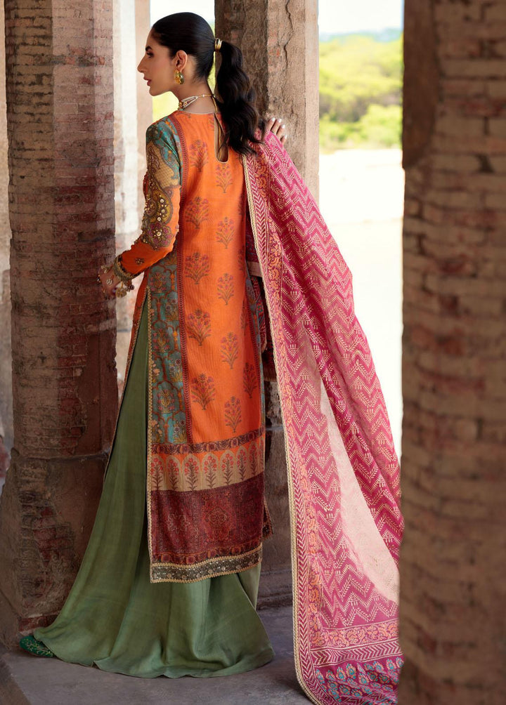 Alannah By Emaan Adeel Embroidered Lawn Suits Unstitched 3 Piece EA22A AL-09 - Festive Collection