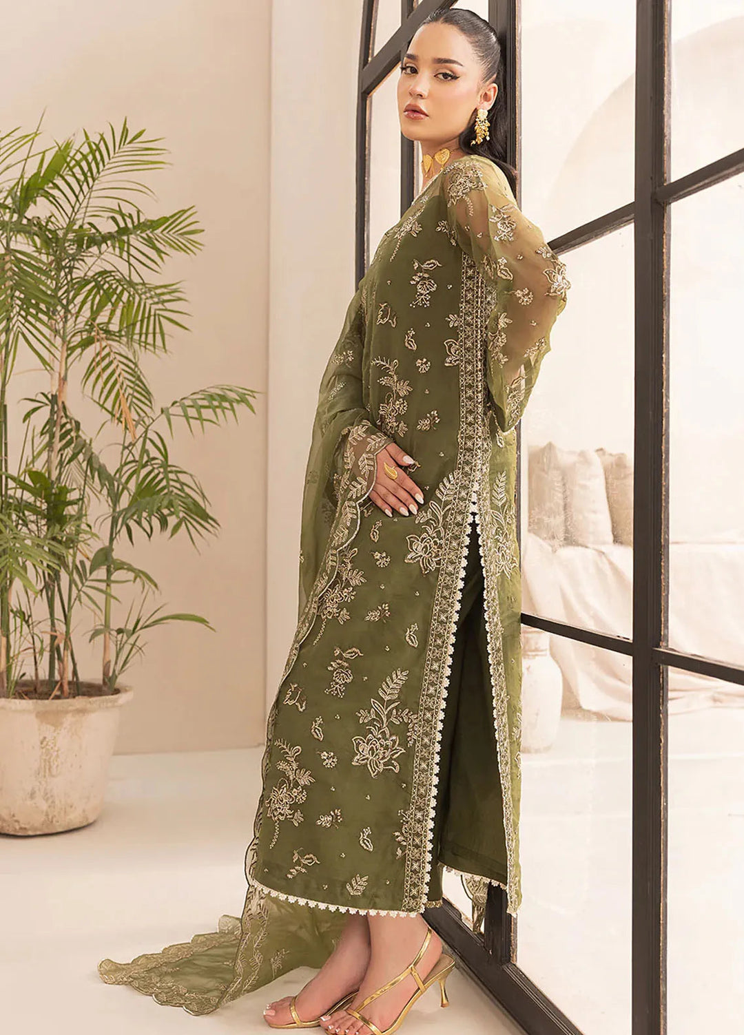 Aleen Pret Embroidered Organza 3 Piece Suit Amelie