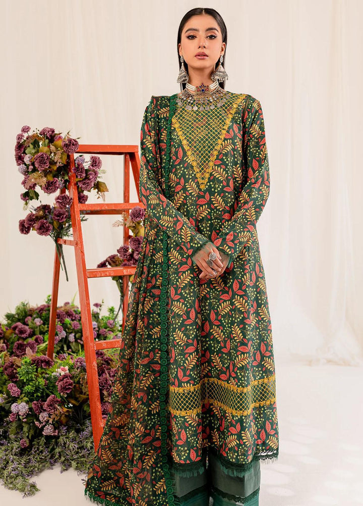 Aleena By Maryum N Maria Embroidered Lawn Suits Unstitched 3 Piece MNM23AL MLFD162 Amber - Formal Collection