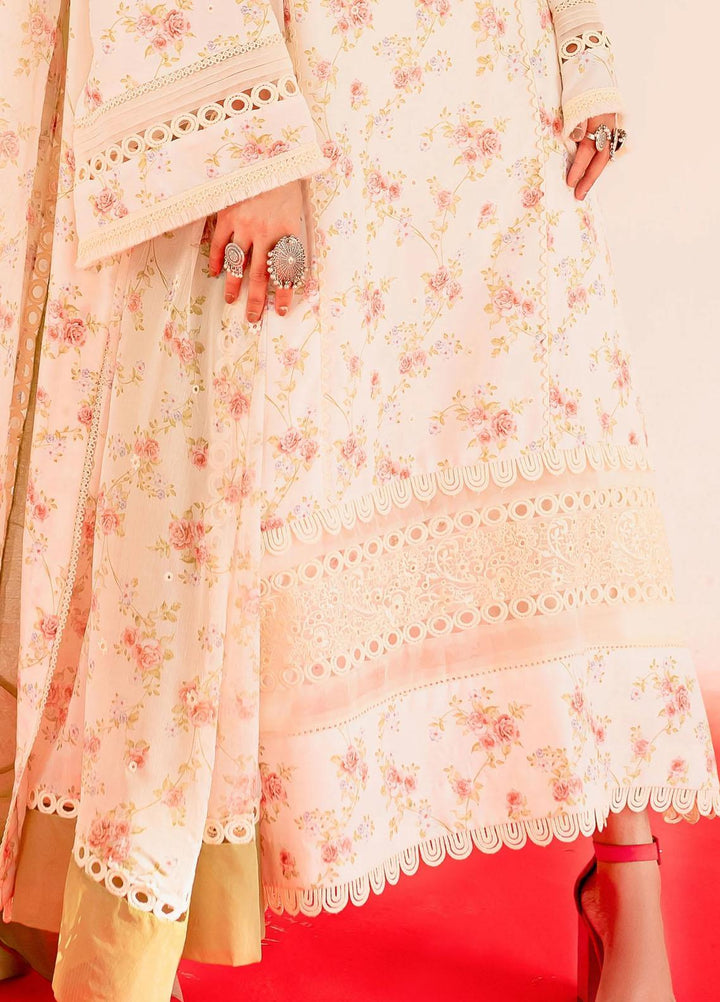 Aleena By Maryum N Maria Embroidered Lawn Suits Unstitched 3 Piece MNM23AL MLFD169 Howlite - Formal Collection