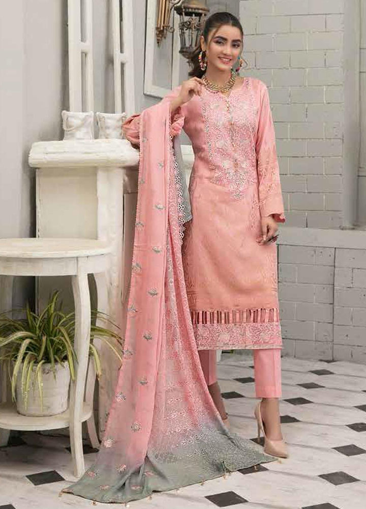 Alesia By Riaz Arts Embroidered Lawn Suits Unstitched 3 Piece RA21A 1231 - Summer Collection