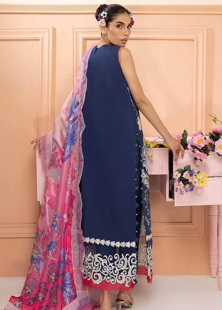 Aleyna By Asifa & Nabeel Embroidered Lawn Suits Unstitched 3 Piece AN23AL ALV-04 Double Delight - Summer Collection