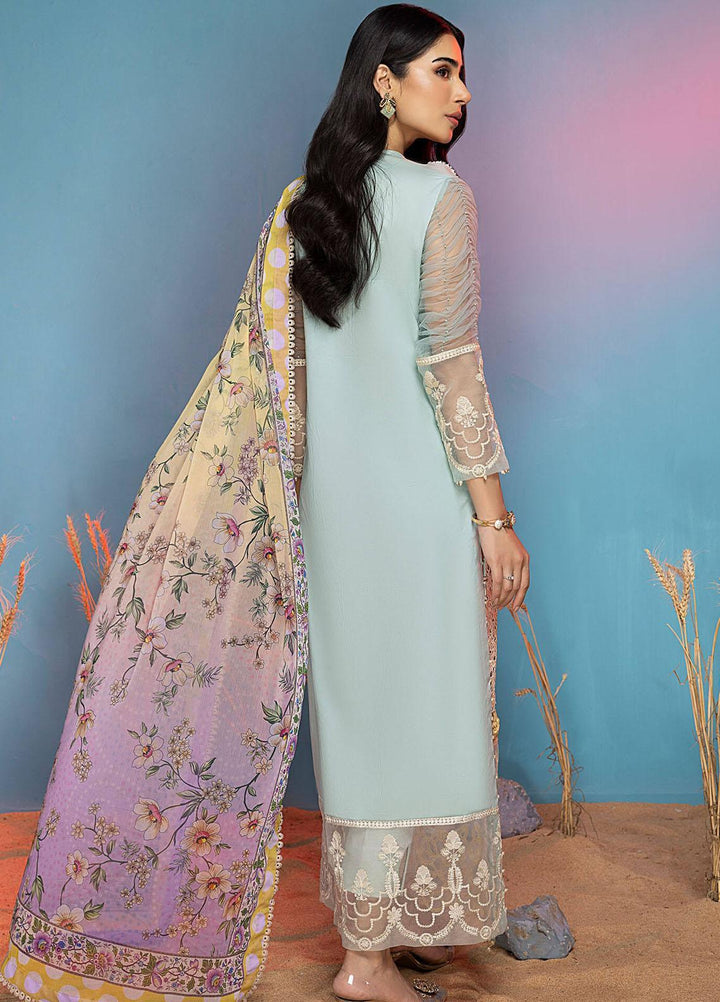 Aleyna By Asifa & Nabeel Embroidered Lawn Suits Unstitched 3 Piece AN23AL ALV-06 Moon Stone - Summer Collection