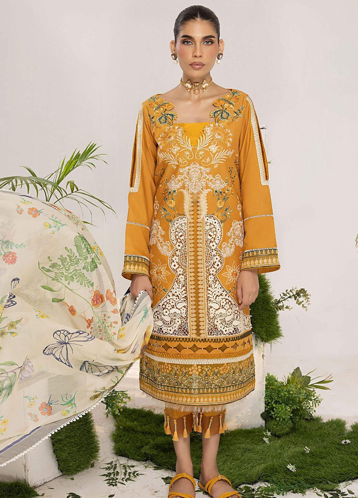 Aleyna By Asifa & Nabeel Embroidered Lawn Suits Unstitched 3 Piece AN23AL ALV-12 Lyra - Summer Collection