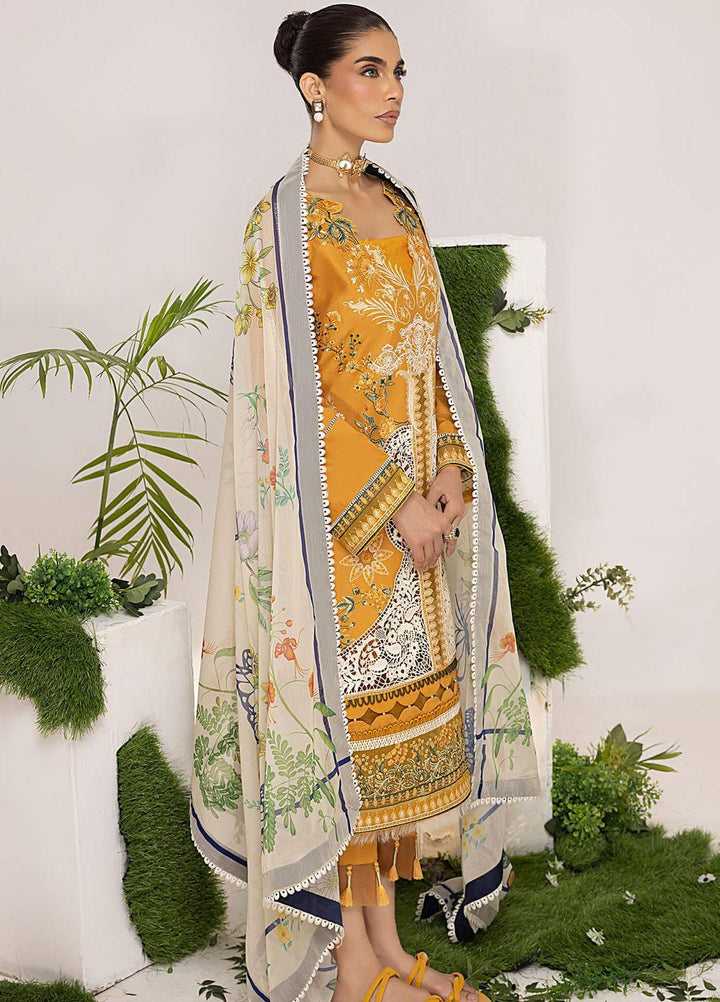Aleyna By Asifa & Nabeel Embroidered Lawn Suits Unstitched 3 Piece AN23AL ALV-12 Lyra - Summer Collection