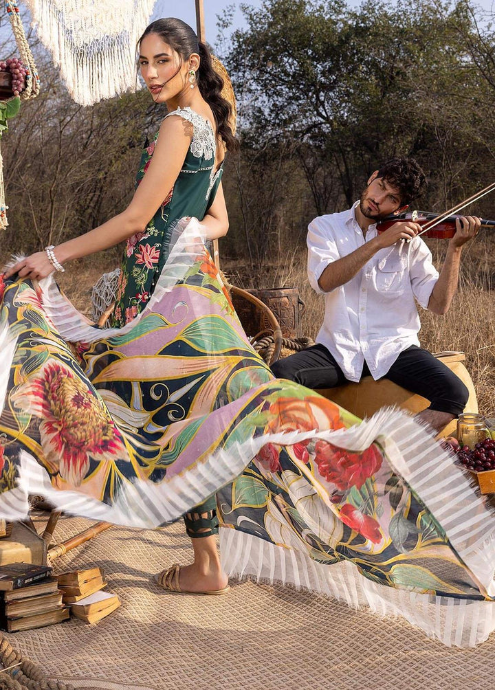 Aleyna By Asifa & Nabeel Embroidered Lawn Suits Unstitched 3 Piece AN23A ASL-02 Gardenia - Summer Collection