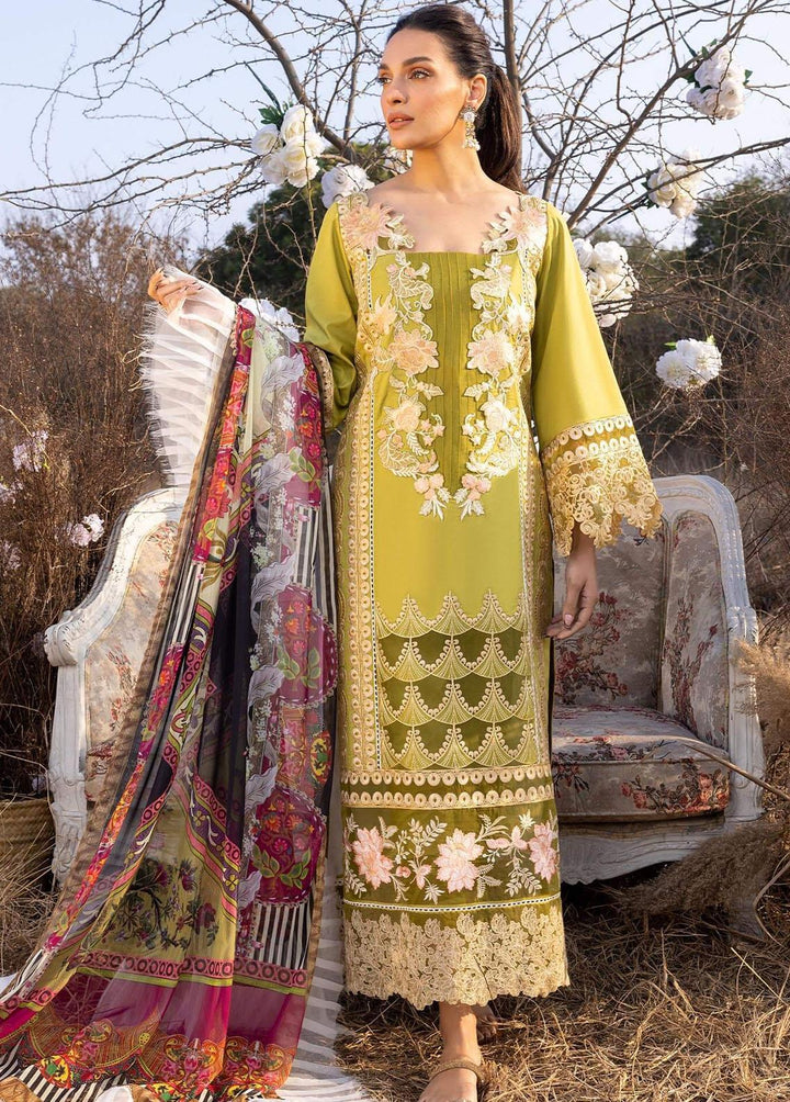 Aleyna By Asifa & Nabeel Embroidered Lawn Suits Unstitched 3 Piece AN23A ASL-05 Dayliliy - Summer Collection