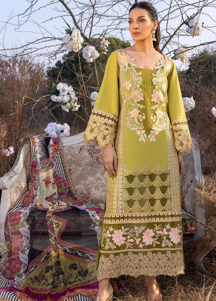Aleyna By Asifa & Nabeel Embroidered Lawn Suits Unstitched 3 Piece AN23A ASL-05 Dayliliy - Summer Collection