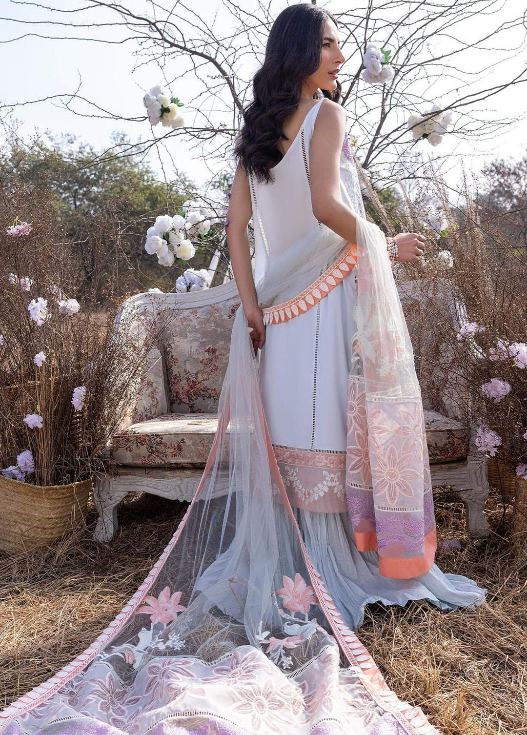 Aleyna By Asifa & Nabeel Embroidered Lawn Suits Unstitched 3 Piece AN23A ASL-06 Daisy B - Summer Collection