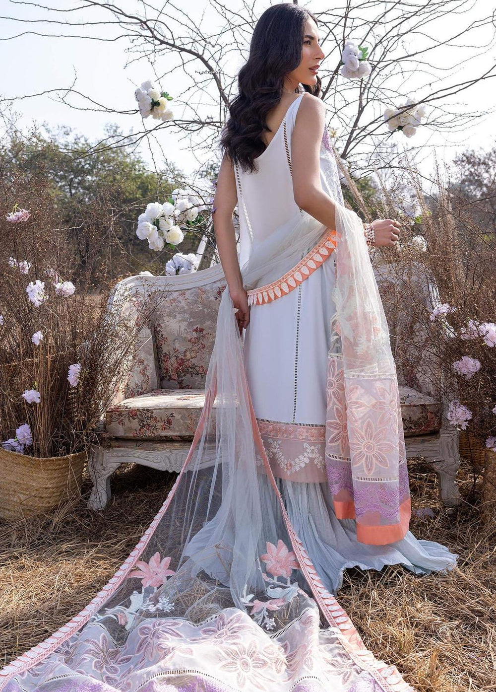 Aleyna By Asifa & Nabeel Embroidered Lawn Suits Unstitched 3 Piece AN23A ASL-06 Daisy B - Summer Collection