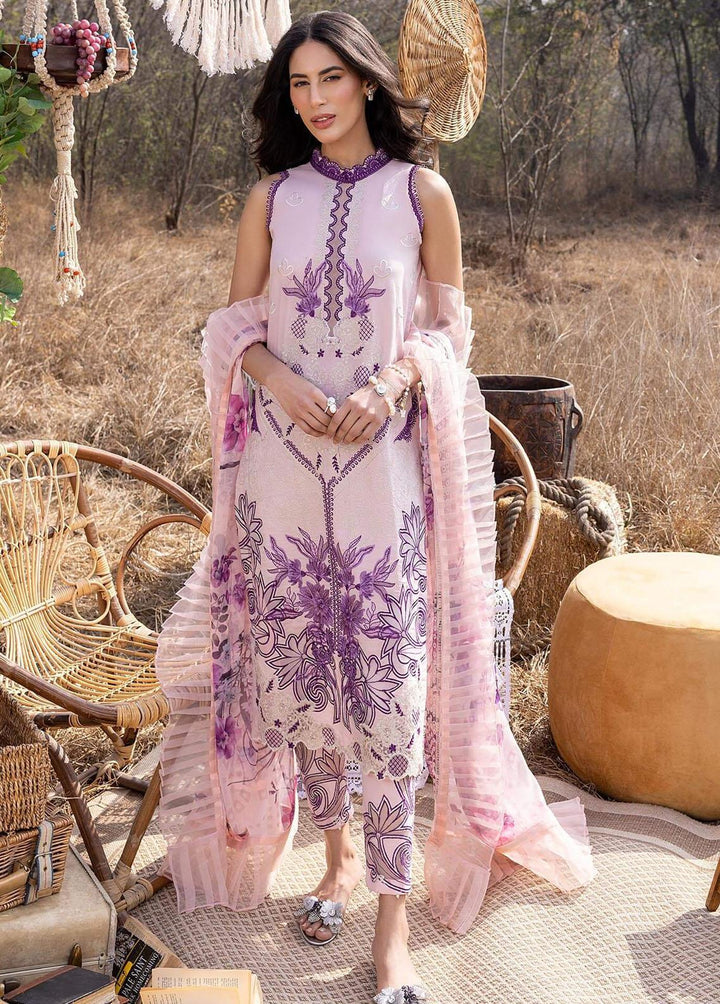 Aleyna By Asifa & Nabeel Embroidered Lawn Suits Unstitched 3 Piece AN23A ASL-08 Zinnia - Summer Collection