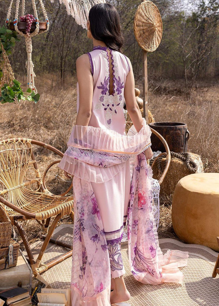 Aleyna By Asifa & Nabeel Embroidered Lawn Suits Unstitched 3 Piece AN23A ASL-08 Zinnia - Summer Collection