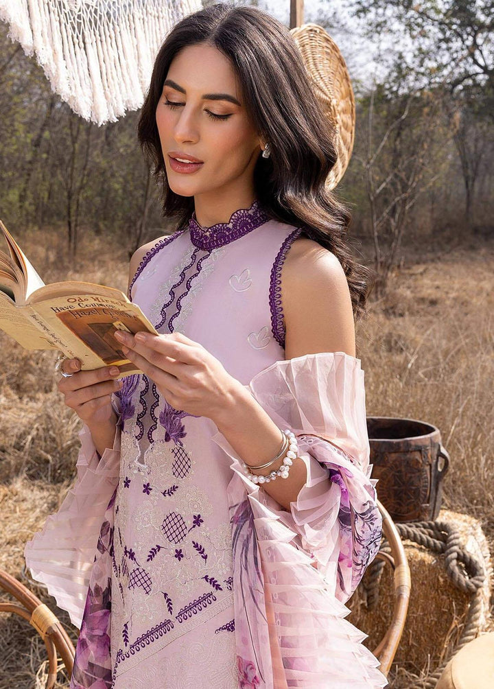 Aleyna By Asifa & Nabeel Embroidered Lawn Suits Unstitched 3 Piece AN23A ASL-08 Zinnia - Summer Collection