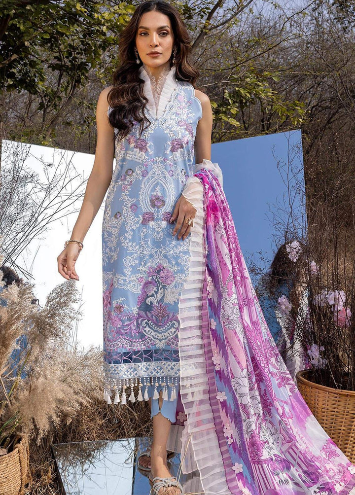 Aleyna By Asifa & Nabeel Embroidered Lawn Suits Unstitched 3 Piece AN23A ASL-10 Morning Glory - Summer Collection