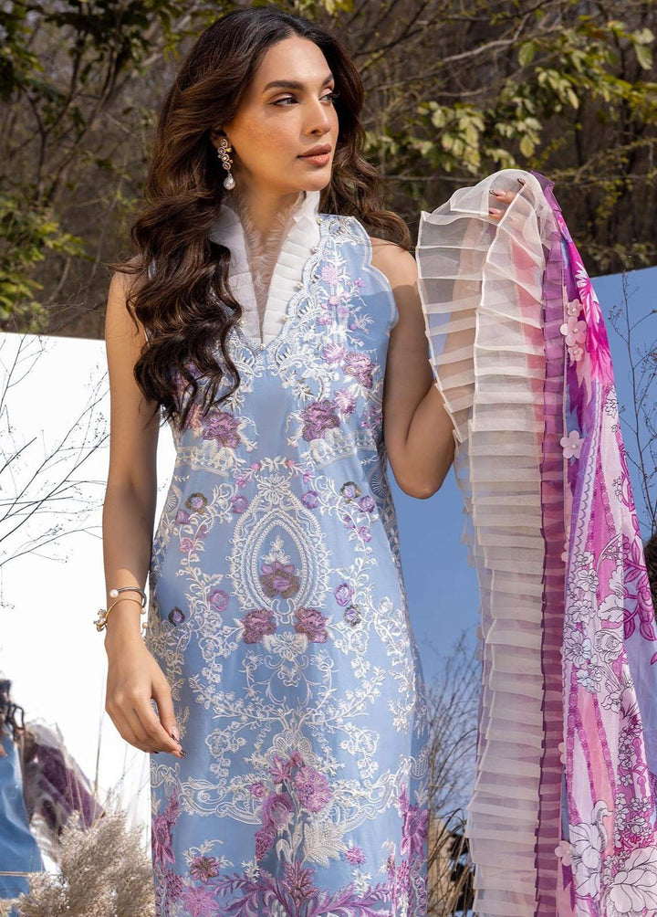 Aleyna By Asifa & Nabeel Embroidered Lawn Suits Unstitched 3 Piece AN23A ASL-10 Morning Glory - Summer Collection