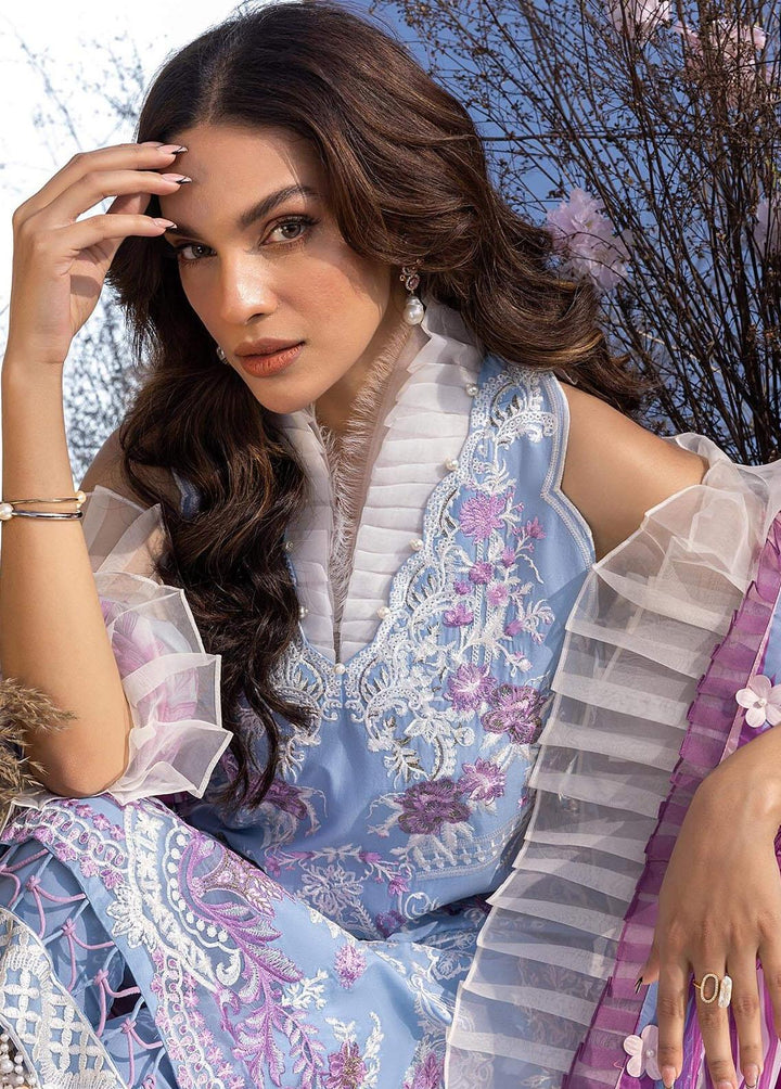 Aleyna By Asifa & Nabeel Embroidered Lawn Suits Unstitched 3 Piece AN23A ASL-10 Morning Glory - Summer Collection