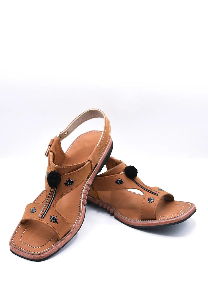 Alif Yay Plain Karachi Brown Peshawri Chappal AY FW15