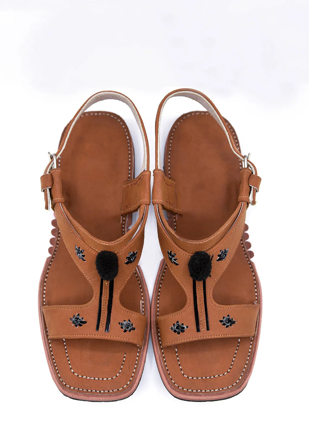 Alif Yay Plain Karachi Brown Peshawri Chappal AY FW15