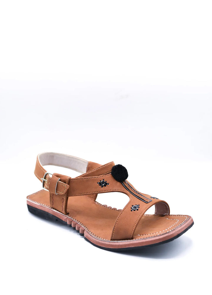 Alif Yay Plain Karachi Brown Peshawri Chappal AY FW15