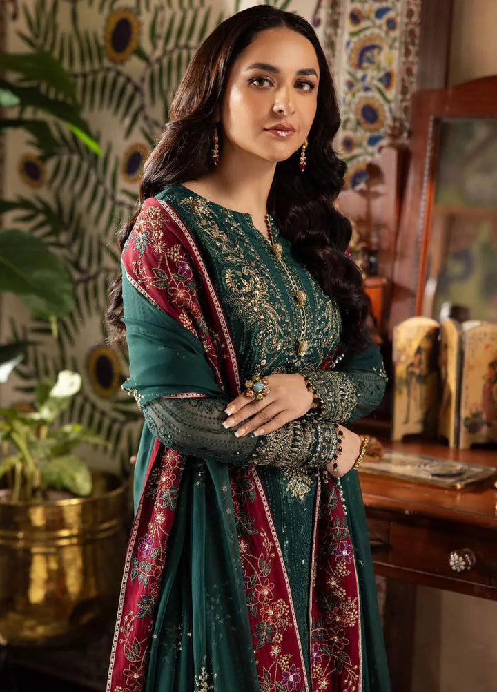 Alfaaz by Nureh Embroidered Chiffon Suits Unstitched 4 Piece NU24AF NL-74 - Formal Collection