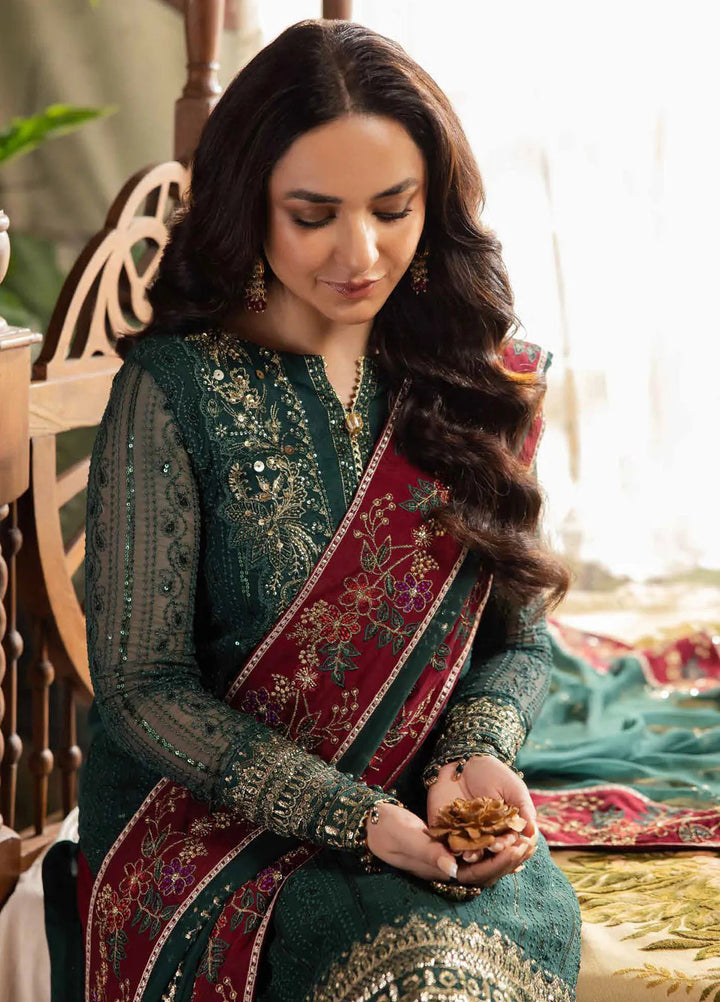 Alfaaz by Nureh Embroidered Chiffon Suits Unstitched 4 Piece NU24AF NL-74 - Formal Collection