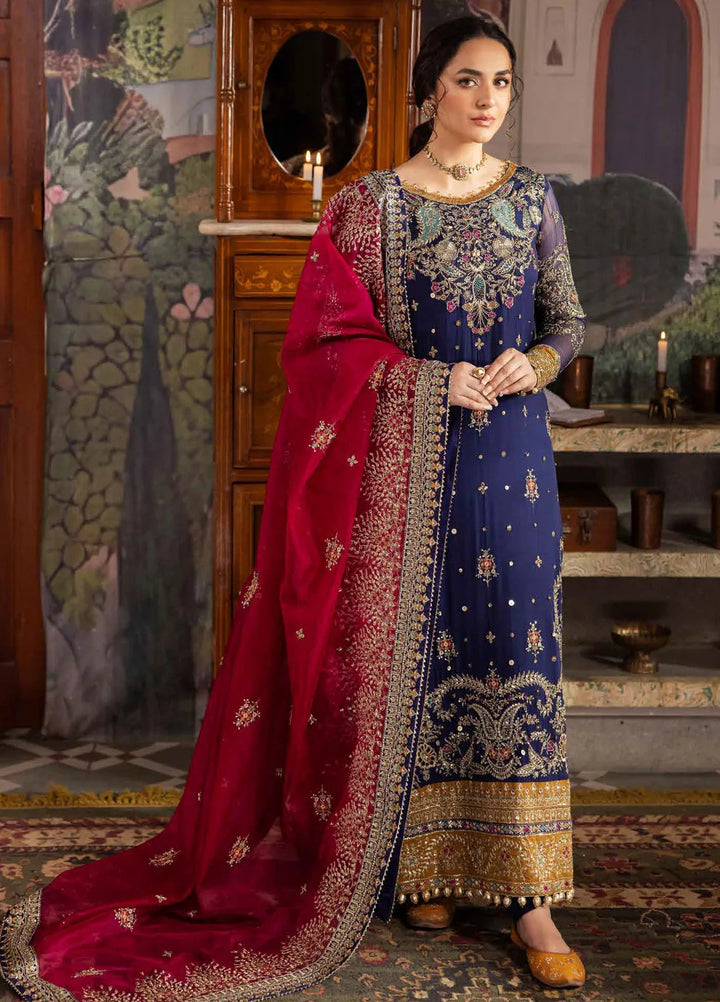 Alfaaz by Nureh Embroidered Chiffon Suits Unstitched 4 Piece NU24AF NL-75 - Formal Collection