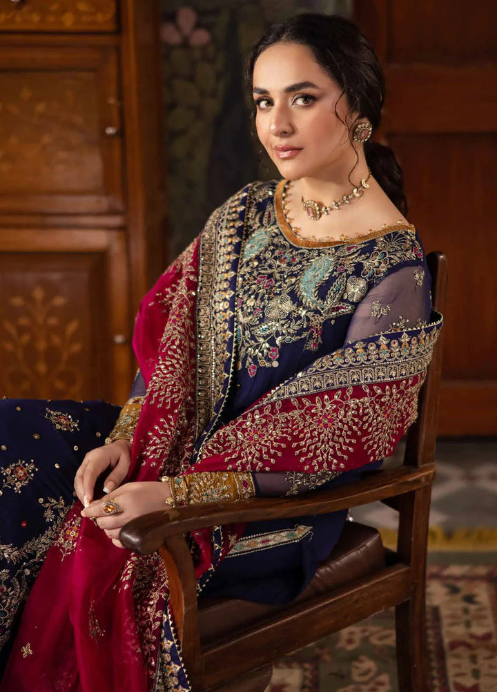 Alfaaz by Nureh Embroidered Chiffon Suits Unstitched 4 Piece NU24AF NL-75 - Formal Collection